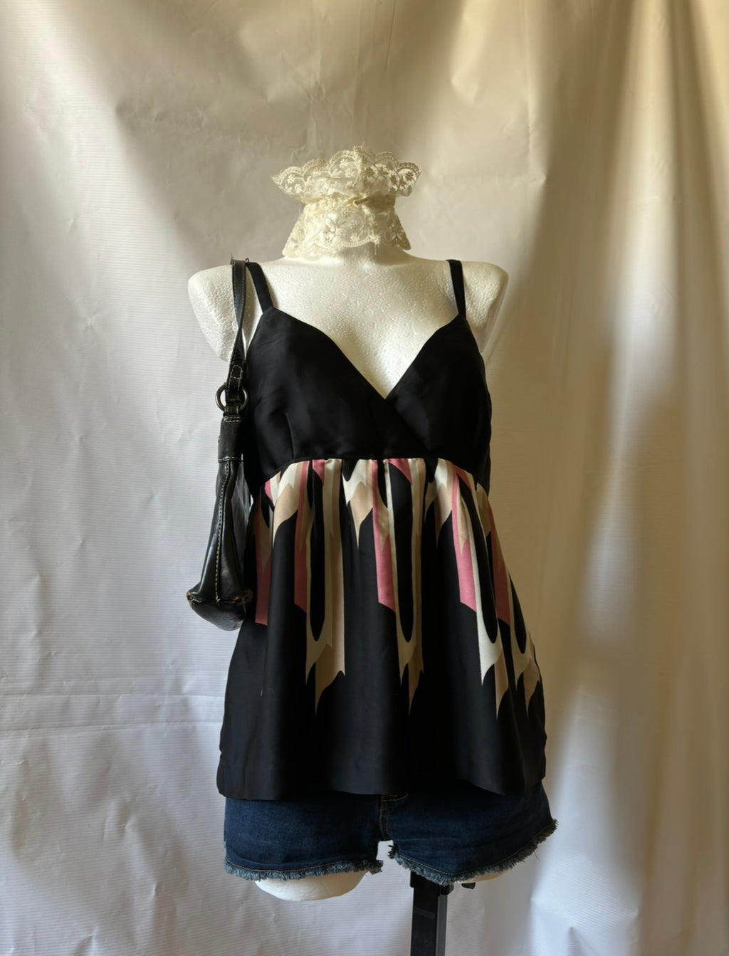 Top Vintage Y2K Baby Doll – rozmiar M