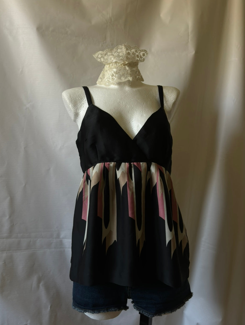 Top Vintage Y2K Baby Doll – rozmiar M