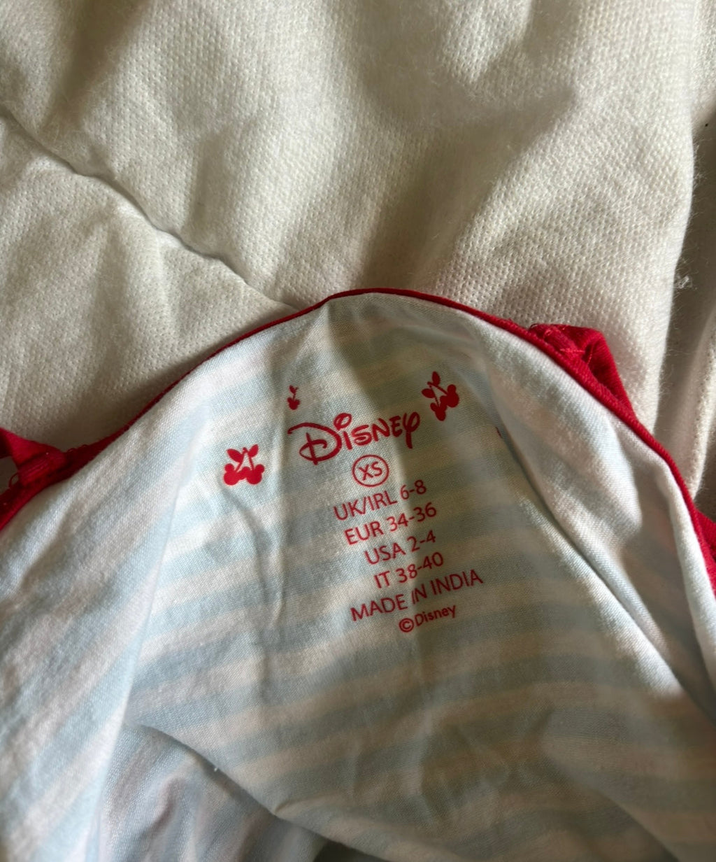 Disney Bonjour Mon Cheri Top – Minnie & Mickey, rozmiar XS (EUR 34-36)