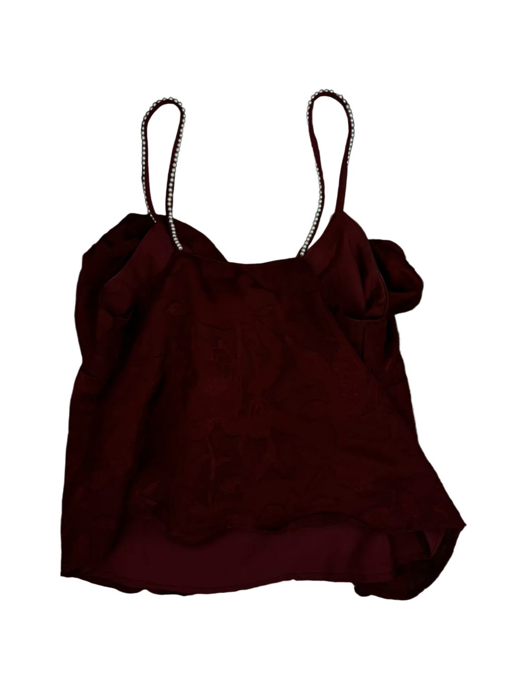 Top czerwony burgund y2k vintage alternative opium grunge goth 90s 90year 00s falbanka