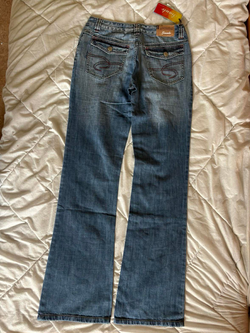 Vintage Spodnie Dzwony Jeans – Y2K / Boho | Rozmiar 29 | Długość 108 cm