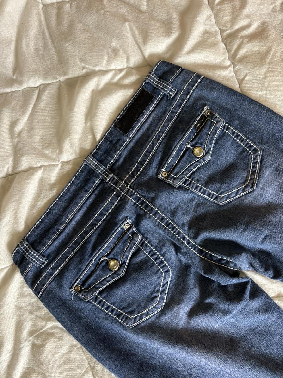 Vintage Spodnie Granatowe Marc Lauge – Dark Academia / Old Money | Rozmiar L