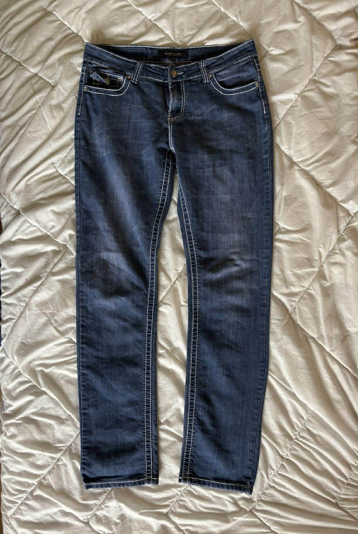 Vintage Spodnie Granatowe Marc Lauge – Dark Academia / Old Money | Rozmiar L