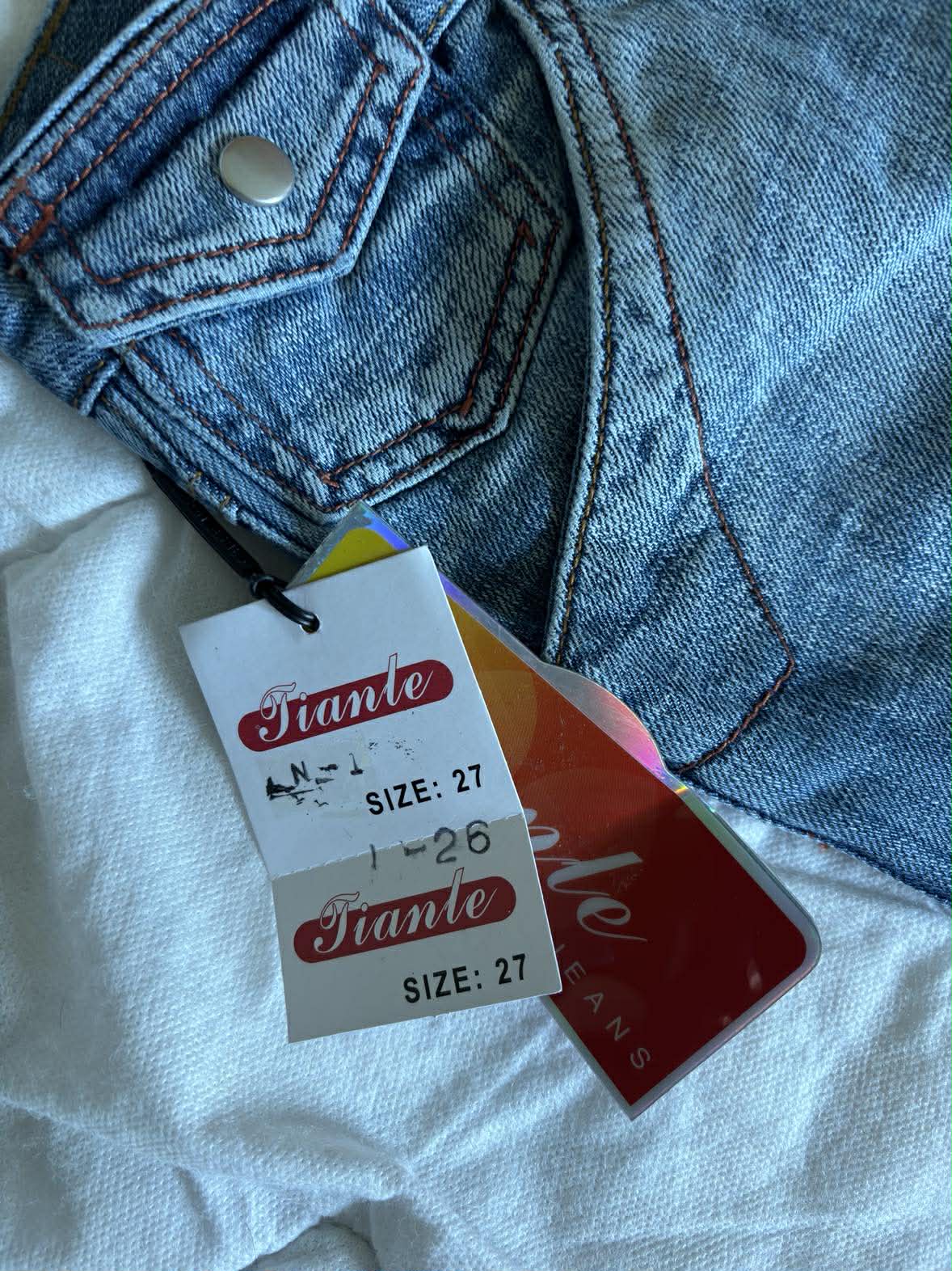Vintage Spodnie Dzwony Jeans – Y2K / Boho | Rozmiar 27 | Długość 105 cm