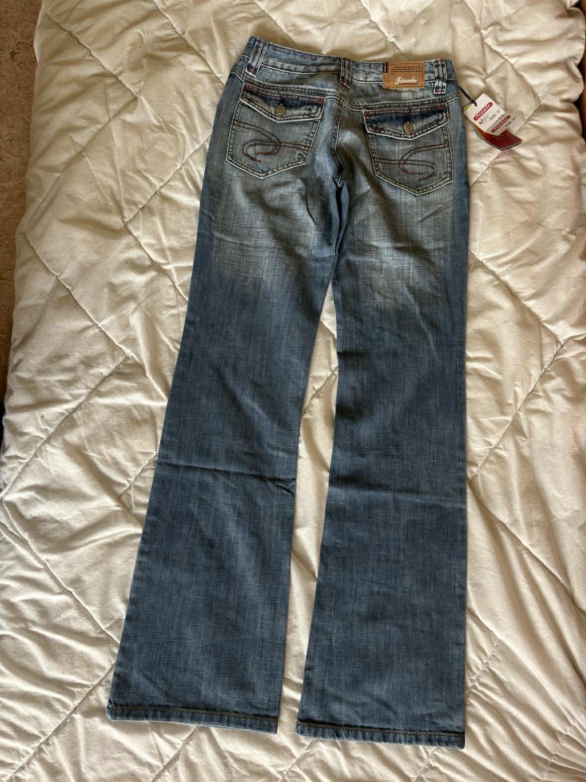 Vintage Spodnie Dzwony Jeans – Y2K / Boho | Rozmiar 27 | Długość 105 cm