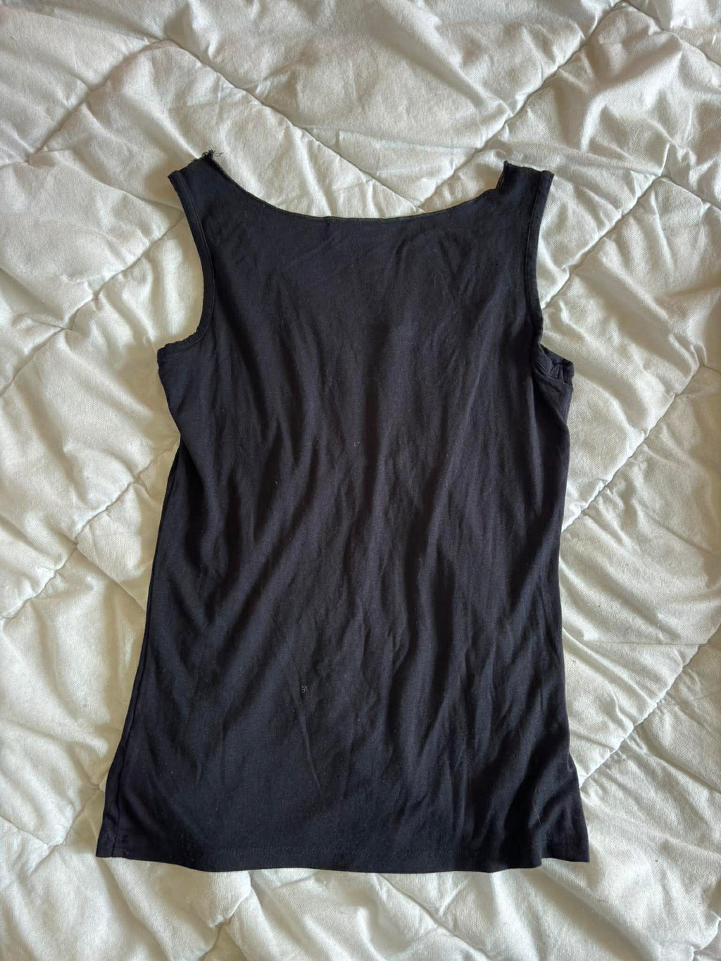 Vintage Top Czarny z Cekinami 100% Wiskoza – Dark Glam / Boho | Rozmiar L