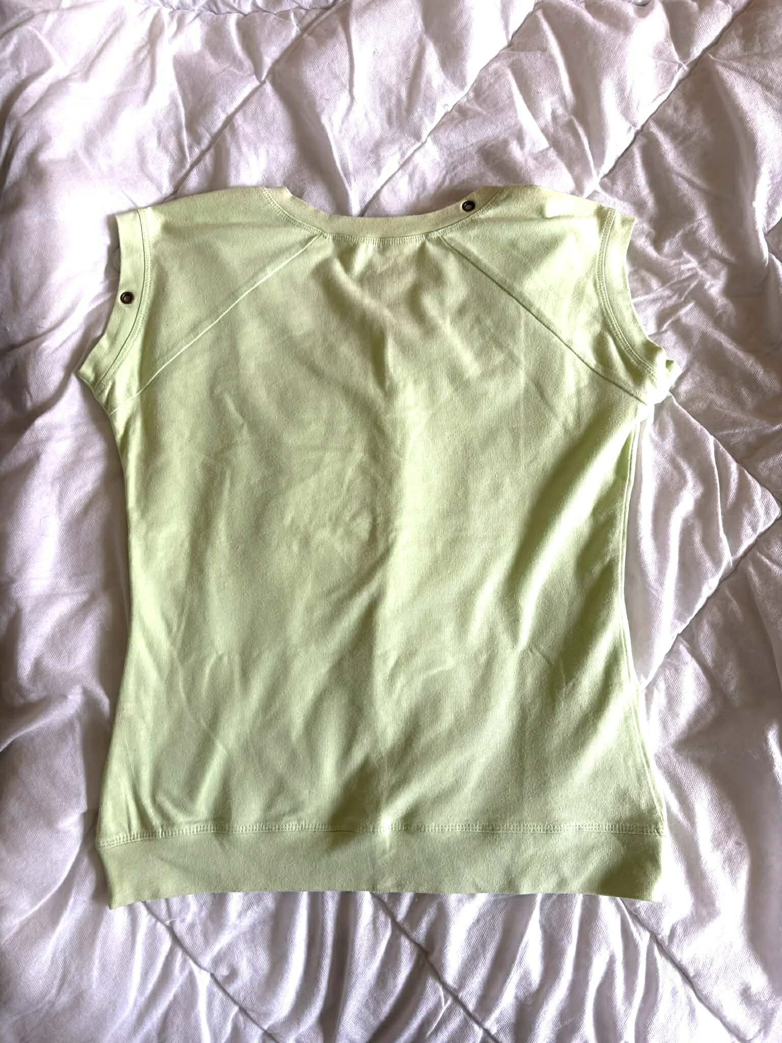 Limonkowy Top Y2K z Nadrukiem – Vintage Streetwear L/XL