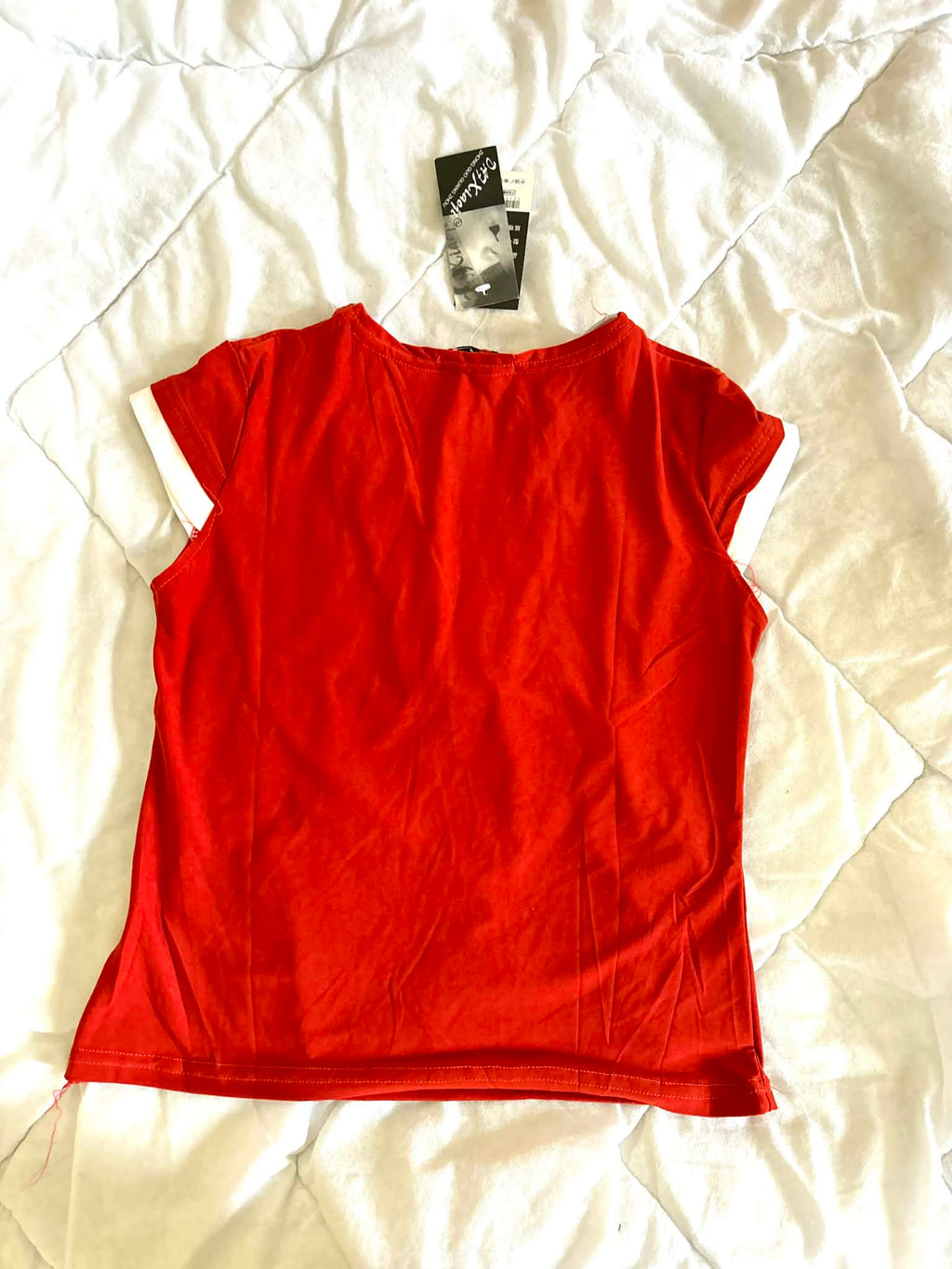 Czerwony T-shirt Y2K Streetwear – Vintage Graphic Tee