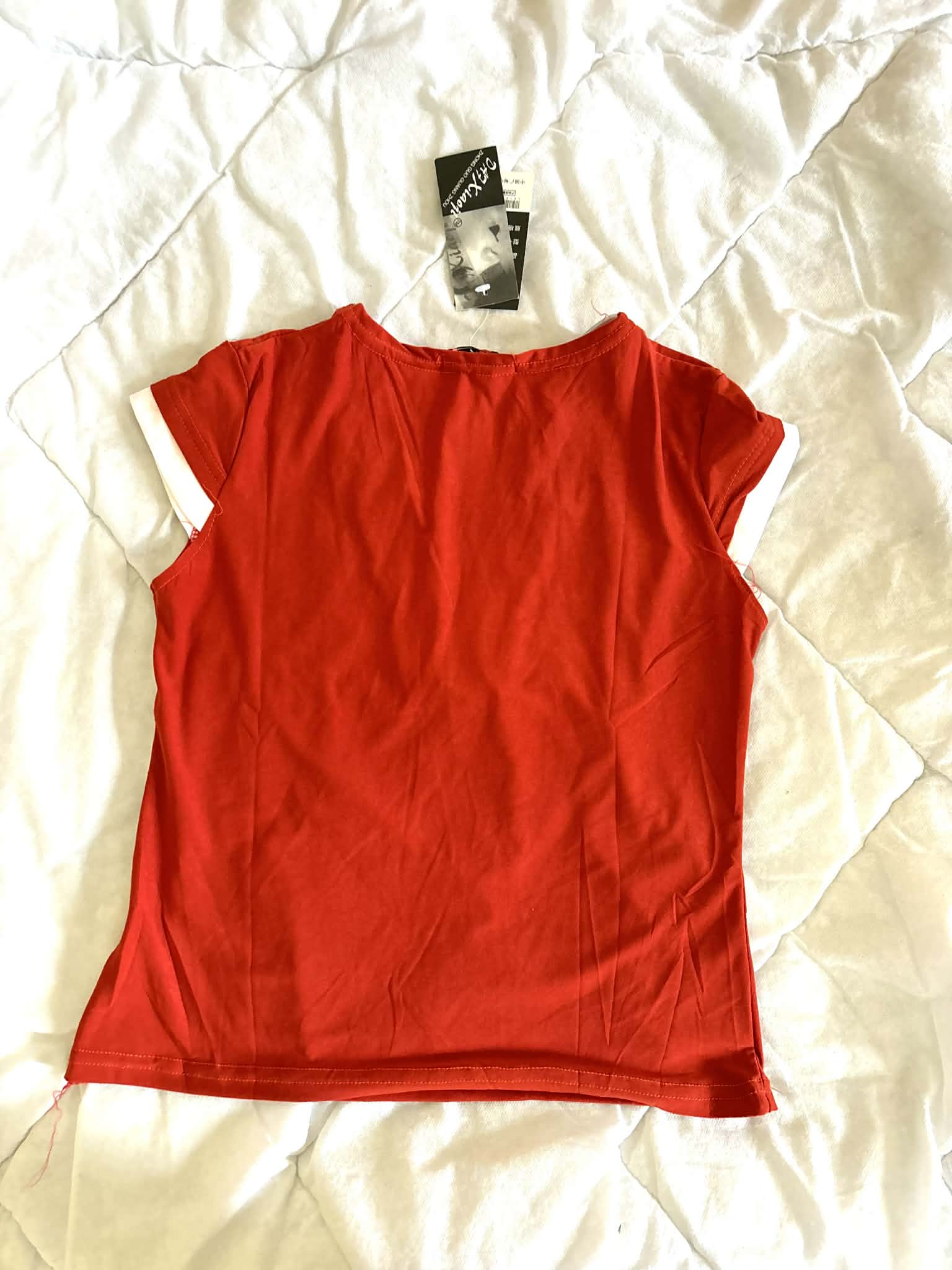 Czerwony T-shirt Y2K Streetwear – Vintage Graphic Tee