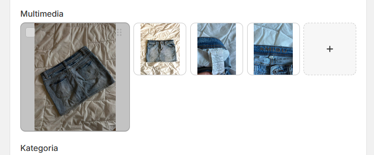 Vintage Spódnica Mini Jeansowa Amisu – Y2K / Coquette / Denim | Rozmiar S