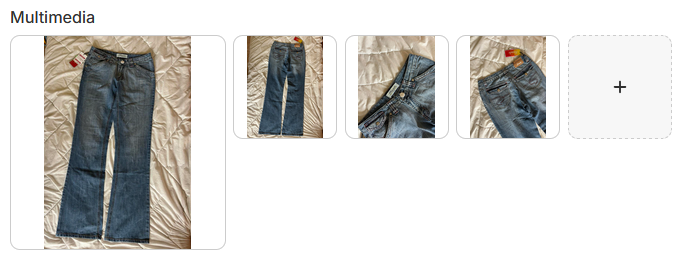 Vintage Spodnie Dzwony Jeans – Y2K / Boho | Rozmiar 29 | Długość 108 cm