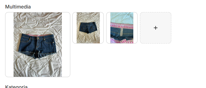 Vintage Szorty Jeansowe Denim Co Granatowe Różowy Pasek – Y2K / Low Rise | Rozmiar 38