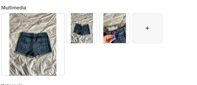Vintage Szorty Jeansowe Wysoki Stan – Y2K / Boho | Rozmiar S